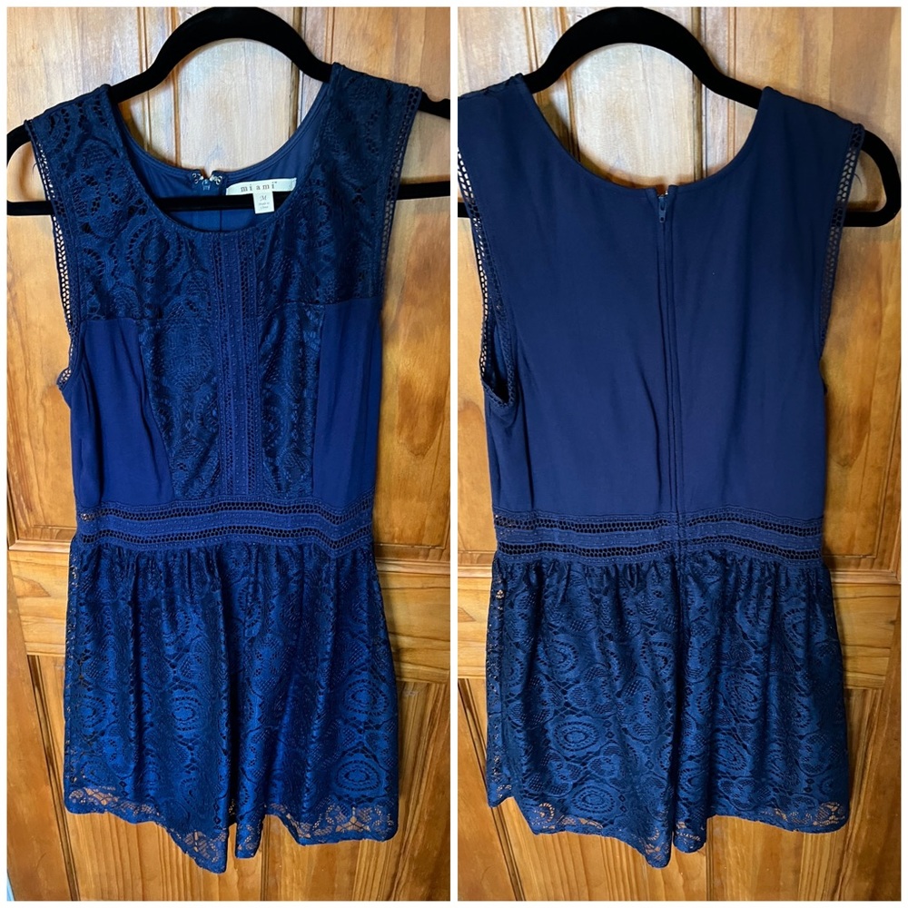 Navy mini dress, size Medium